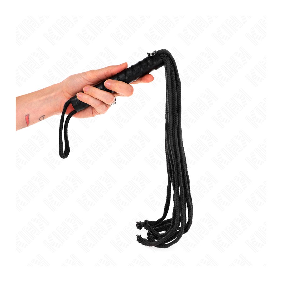 KINK - FRUSTA IN CORDA NERA 56 CM